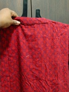 Cotton Kurthi Maroon And Red Mixed