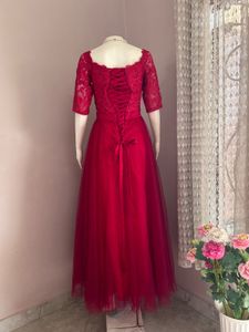 RED LACE GOWN