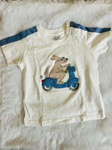 Combo!! Cute Kangaroo Scooter T-Shirt &amp; Shorts Set