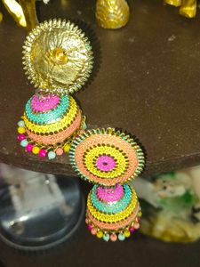 Vibrant Jhumka Earrings