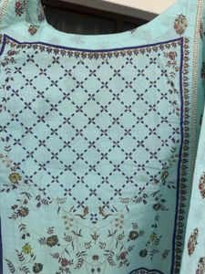Light Blue Printed Kurta Set