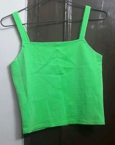 Green Crop Top
