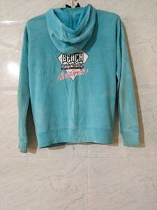 Blue Zip-Up Hoodie