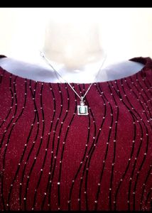 Elegant Bell Sleeve Burgundy Top💖✨