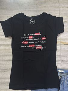 Graphic Print Black T-Shirt