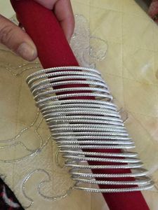 24 Set of Silver Bangles