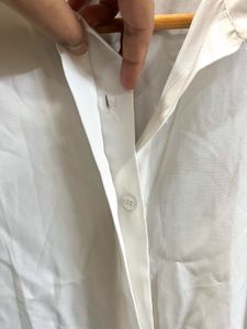 Classic White Button-Up Shirt
