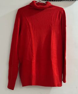 Cozy Red Knit Sweater