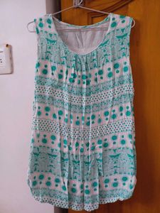 Boho Print Sleeveless Kurta