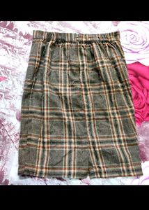 AESTHETIC Plaid Pencil Skirt👄
