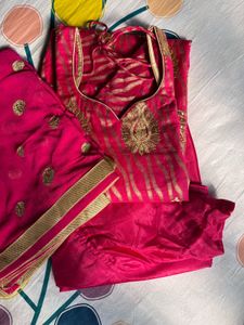 Pink Patiala Suit with Dupatta