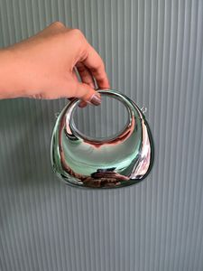 Unique Silver Chain Clutch