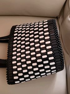 Stylish Beaded Tote Bag
