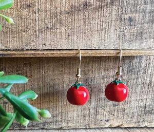 Cute Cherry Tomato Dangle Earrings