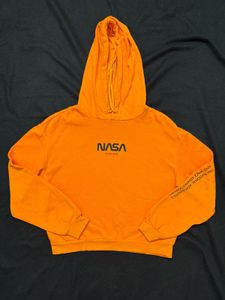 H&M Divided Orange NASA Hoodie