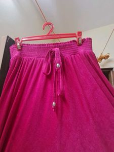 Elegant Pink Modern Skirt