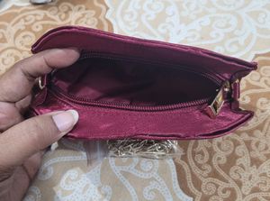 Beautiful Maroon Small Sling Wallet