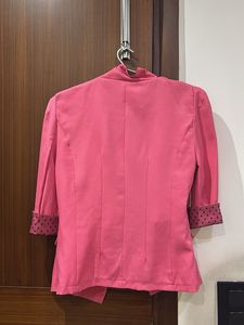 cute pink color coat