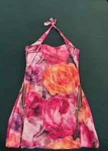Floral Print Mini Dress with High Slits