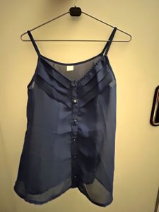 Chic Navy Blue Camisole Top