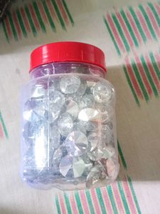 Rhinestone Embellishments Jar