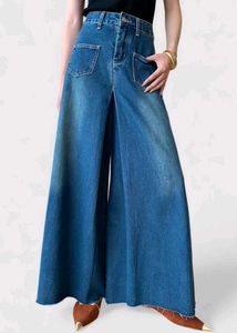 Wide Leg Denim Jeans