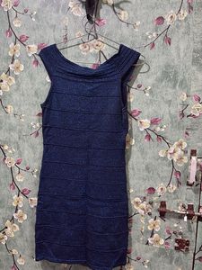 navy blue party hot dress