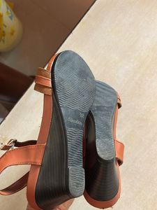 Bata Women's Brown Strappy Heels