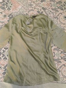 fablestreet Green Cowl Neck Top
