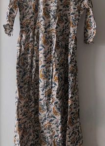 Floral Print Cotton Kurti