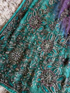 Beautiful Embellished Ombre Saree