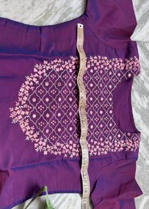 Elegant Purple Kurta Set