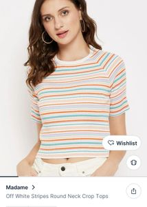 Striped Ribbed Knit Top