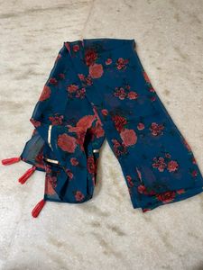 Crepe Anarkali Kurti Wit Shawl