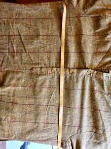 Men's Brown Checked Kurta