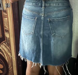 Womens Denim Mini Skirt