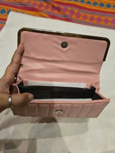 Cute Pink Floral Clutch Wallet