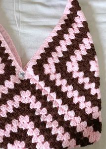 Chic Crochet Hobo Bag