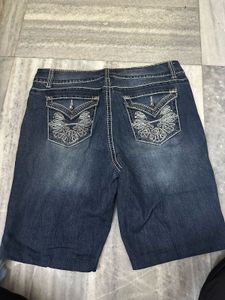 Nine West Y2K Women's Blue Denim Bermuda Shorts