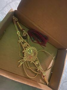 Exquisite Gold-Toned Ethnic neck piece