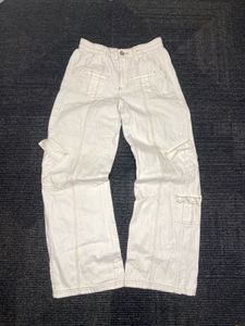 White Cargo Pants