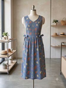 Floral Print Sleeveless Dress
