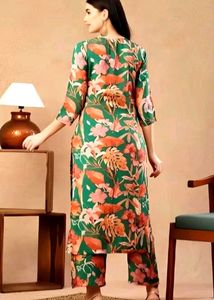 Floral print Kurta And Bottom Set