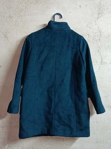 NEW Teal Blue Buttoned Coat