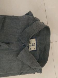 Gray Half Hand Shirt