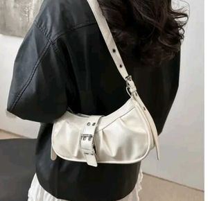Y2K White Shoulder Bag