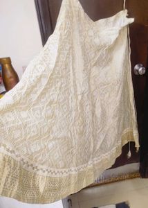 Elegant Cream Ethnic Skirt xxl.
