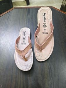 Pink Flip-Flops And Purse Plazo