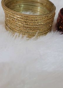 Set of 20 Red &amp; Gold Bangles