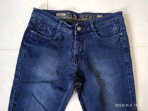 Classic Dark Wash Straight Leg Jeans